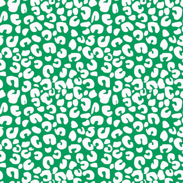 Happy Camper - Wu Leopard - Green  Fabric - StoryQuilts.com