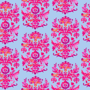 Happy Camper - Mattie - Lt Blue,  sold in half yard increments  Fabric - StoryQuilts.com