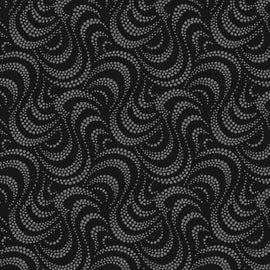 Charcoal Wave  Fabric - StoryQuilts.com