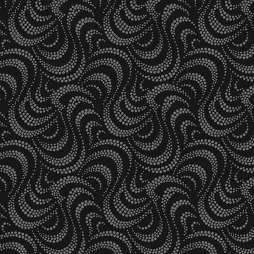 Charcoal Wave  Fabric - StoryQuilts.com