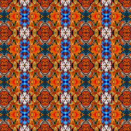 Orange Metamorphosis Digitally Printed  Fabric - StoryQuilts.com