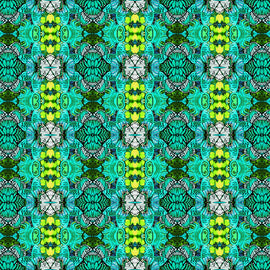 Jade Metamorphosis Digitally Printed  Fabric - StoryQuilts.com