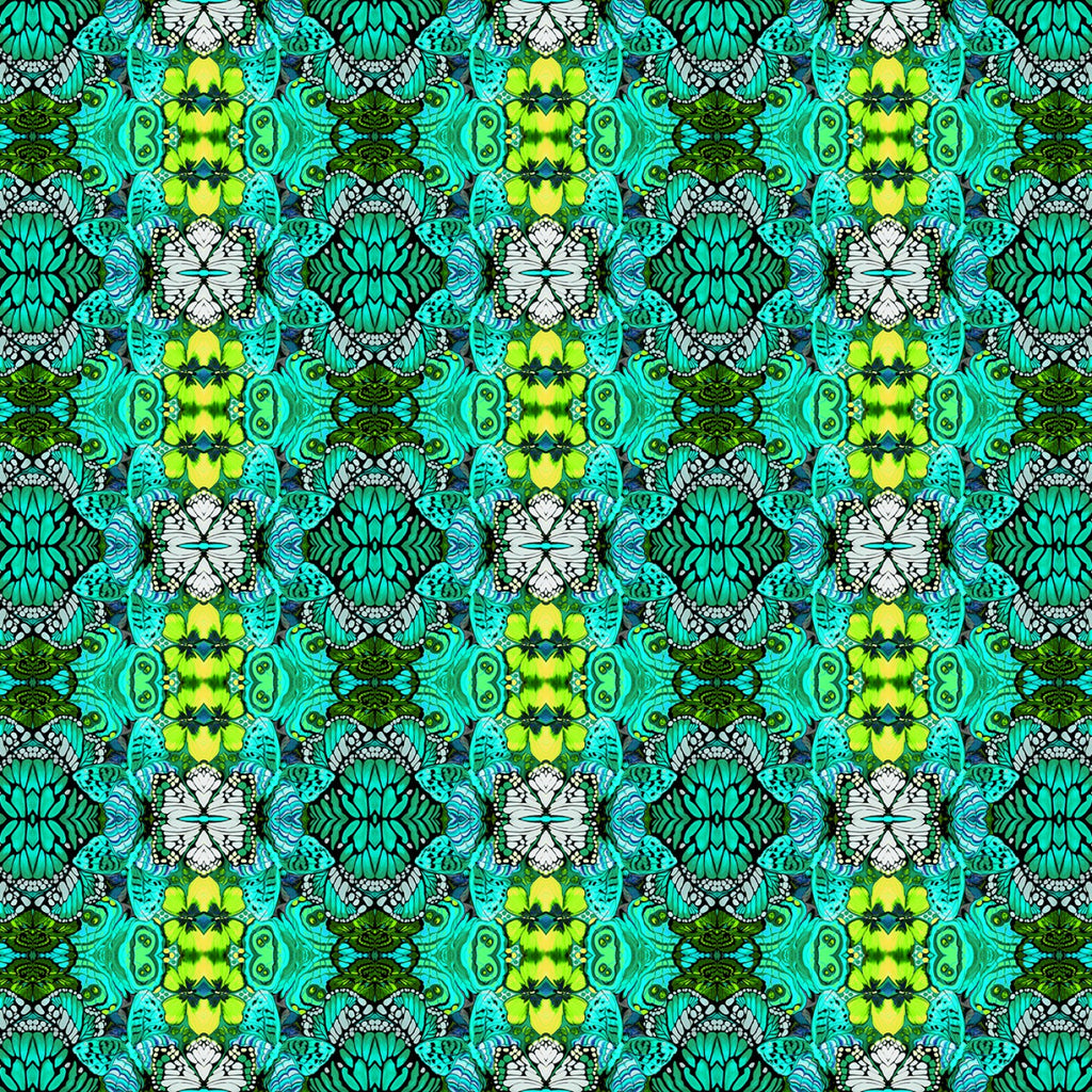 Jade Metamorphosis Digitally Printed  Fabric - StoryQuilts.com