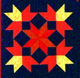 Galaxy Quest - 6 Heavenly Star  Pattern - StoryQuilts.com