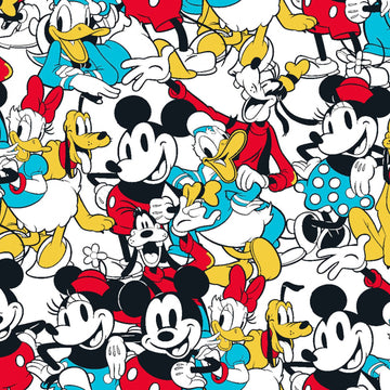 Disney Mickey & Friends Sensational 6 Snapshot  Fabric - StoryQuilts.com