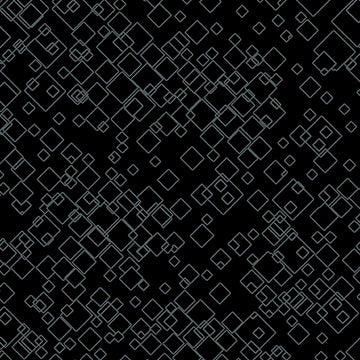 Black Tonal Squares  Fabric - StoryQuilts.com