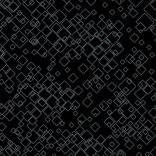 Black Tonal Squares  Fabric - StoryQuilts.com