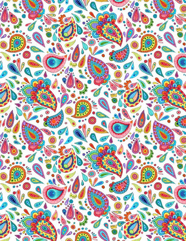 Live Out Loud White Paisley