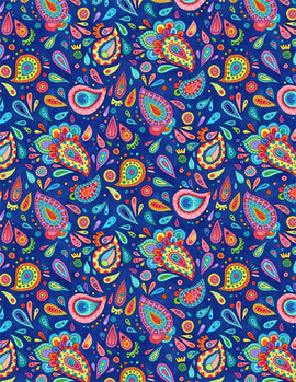 Live Out Loud Blue Paisley