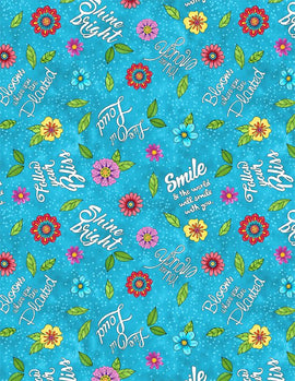 Live Out Loud Light Blue Words