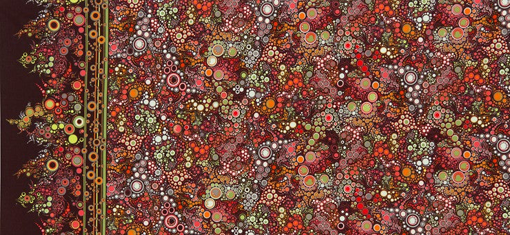 Effervescence Autumn Border  Fabric - StoryQuilts.com