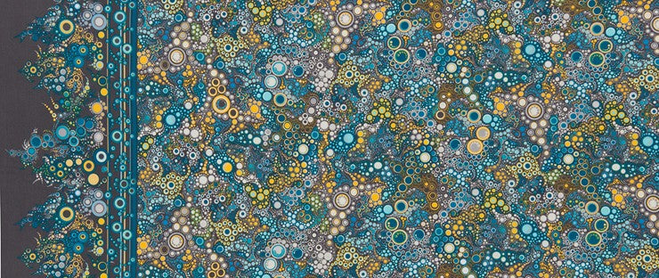 Effervescence Riviera Border  Fabric - StoryQuilts.com