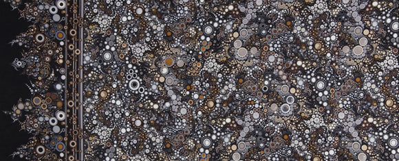 Effervescence Stone Multi Dot  Fabric - StoryQuilts.com