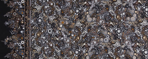 Effervescence Stone Multi Dot  Fabric - StoryQuilts.com