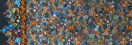 Effervescence Spice Multi Dots & Circles  Fabric - StoryQuilts.com