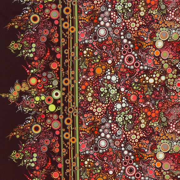 Effervescence Autumn Border  Fabric - StoryQuilts.com