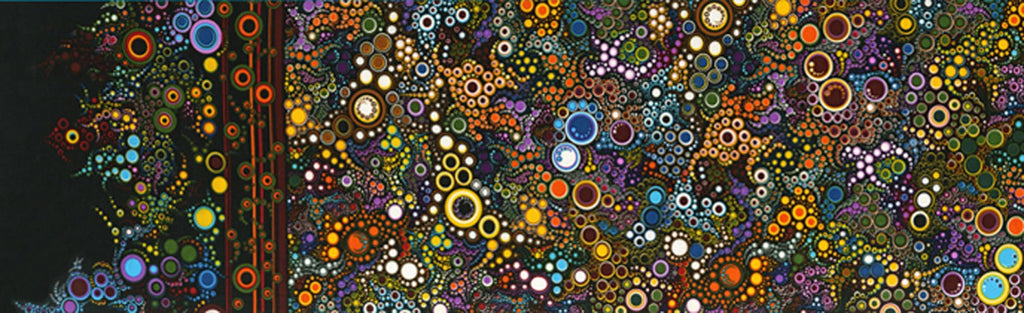 Jewel Multi Dots & Circles  Fabric - StoryQuilts.com