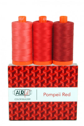 Color Builder 3pc Set Pompeii Red  Thread - StoryQuilts.com