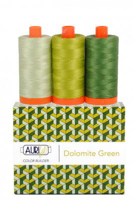 Color Builder 3pc Set Dolomites Green  Thread - StoryQuilts.com