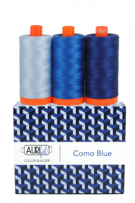 Color Builder 3pc Set Como Blue  Thread - StoryQuilts.com
