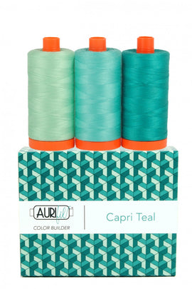 Color Builder 3pc Set Capri Teal  Thread - StoryQuilts.com
