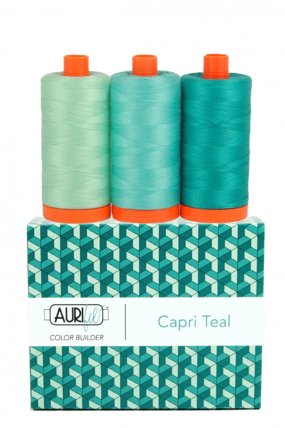 Color Builder 3pc Set Capri Teal  Thread - StoryQuilts.com