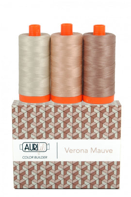 Color Builder 3pc Set Verona Mauve  Thread - StoryQuilts.com