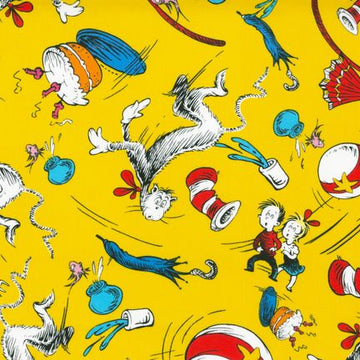 Celebration by Dr. Seuss Enterprises from The Cat in the Hat,  sold in 1/2 yard increments
