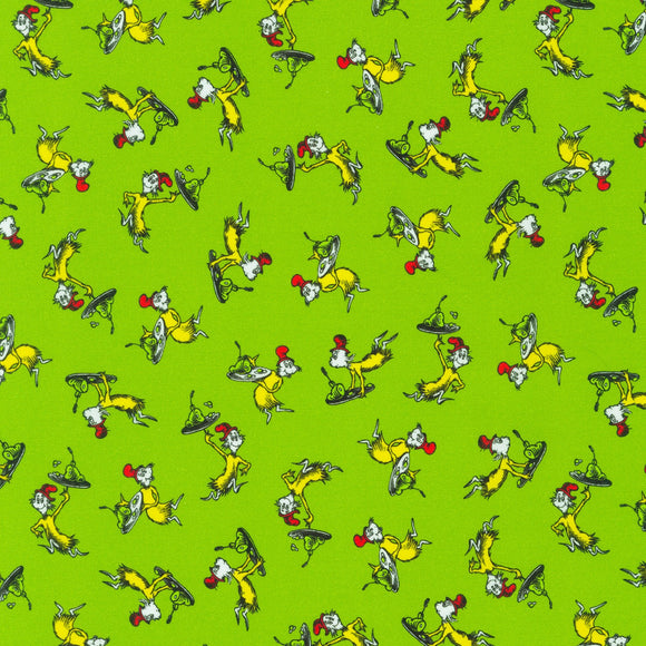 Green Eggs and Ham from A Little Dr. Seuss Collection, sold in 1/2 yard increments
