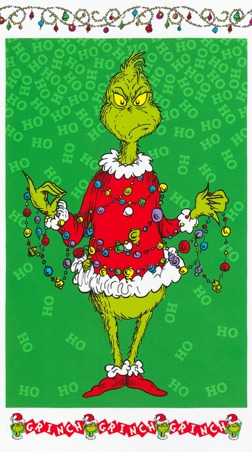 Grinch Panel Holiday Dr. Seuss