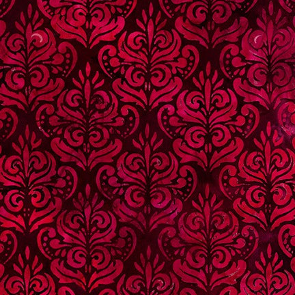 Artisan Batiks: Rosette - Ruby  Fabric - StoryQuilts.com