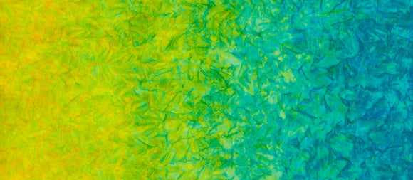 Caribbean Patina Handpaints Double Ombre Batik, AMF7034257, sold in 1/2 yard increments.
