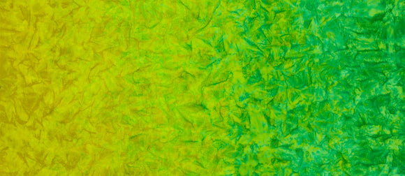 Lime Patina Handpaints Double Ombre Batik. Sold in 1/2 yard increments.