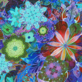 Jewel Multi Floral - from Venice by Robert Kaufman sold in 1/2 yard increments