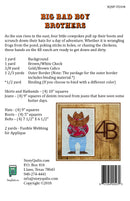 Big Bad Boy Brothers  Pattern - StoryQuilts.com