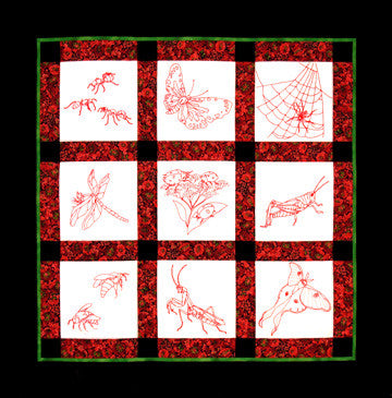 Bugs and Butterflies  Pattern - StoryQuilts.com