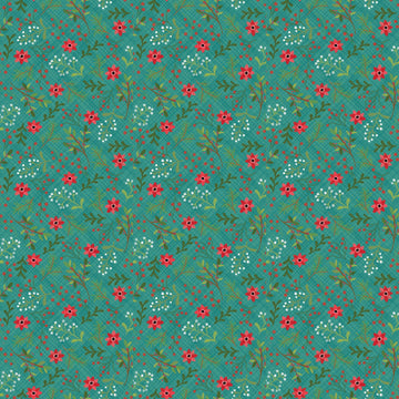Snowed In Berries Teal