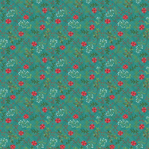 Snowed In Berries Teal