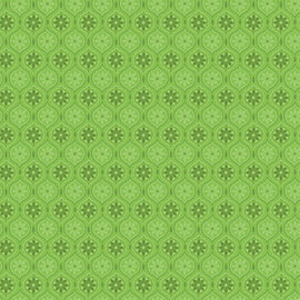 Snowed In Medallion Green