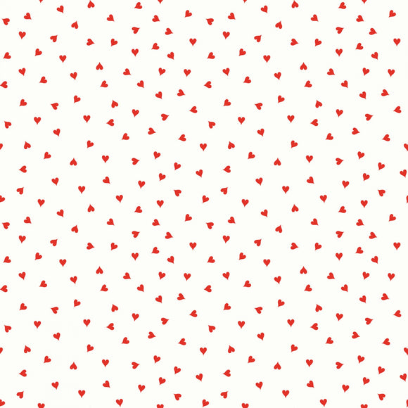 Be Mine Valentine Small Hearts White