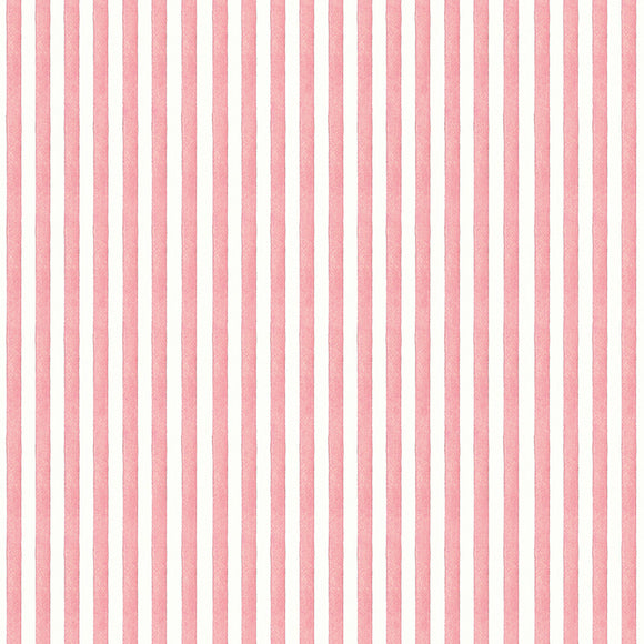 Be Mine Valentine Candy Stripe Pink 1/2 yard cut