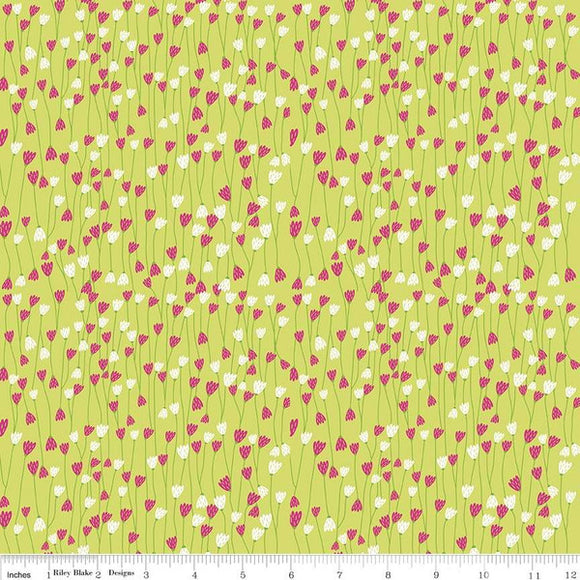 Simply Happy Vine Green  Fabric - StoryQuilts.com