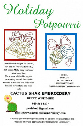 Holiday Potpourri  Pattern - StoryQuilts.com