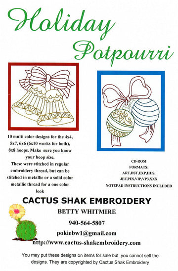 Holiday Potpourri  Pattern - StoryQuilts.com