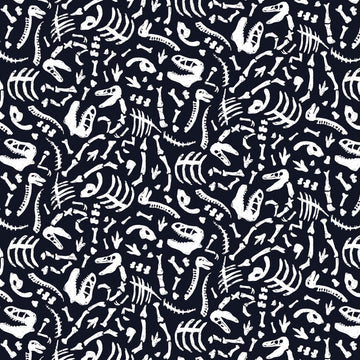 Dinosaur Fossils Glow in the Dark Fabric  Fabric - StoryQuilts.com