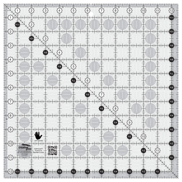 Creative Grids Quilt Ruler 12-1/2in Square # CGR12  Notion - StoryQuilts.com