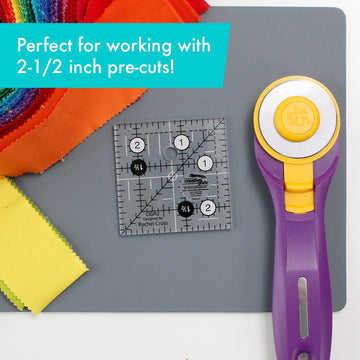 Creative Grids Quilt Ruler 2-1/2in Square CGR2  Notion - StoryQuilts.com