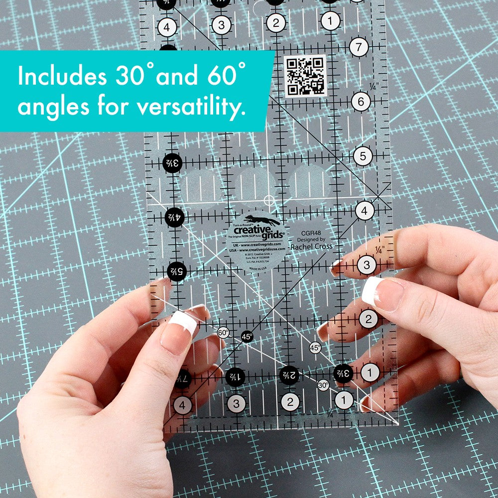 Creative Grids Quilt Ruler 4-1/2in x 8-1/2in CGR48