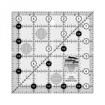 Creative Grids Quilt Ruler 5-1/2in Square # CGR5  Notion - StoryQuilts.com