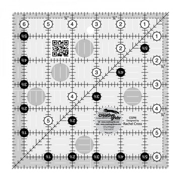 Creative Grids Quilt Ruler 6-1/2in Square CGR6  Notion - StoryQuilts.com